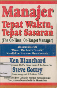 Image of Manajer tepat waktu, tepat sasaran ( The on time, on target manager)