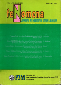 Image of FENOMENA: JURNAL PENELITIAN STAIN JEMBER