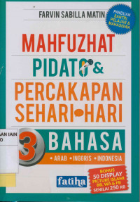 Image of Mahfuzhat pidato & percakapan sehari-hari 3 bahasa, Arab-Inggris-Indonesia