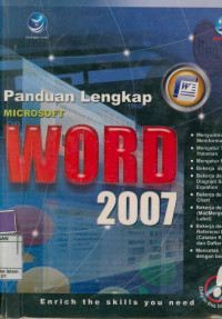 Image of Panduan Lengkap Microsoft Word 2007