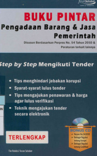 Image of Buku Pintar  pengadaan barang & jasa pemerintah disusun berdasarkan Perpres No.54 Tahun 2010& peraturan terkait lainnya