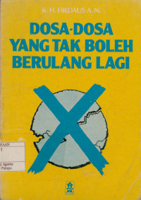 Image of Dosa-Dosa yang tak boleh berulang lagi