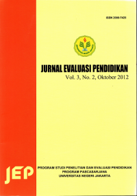 Image of Jurnal Evaluasi Pendidikan : Program Studi Penelitian dan Evaluasi Pendidikan Program Pascasarjana Universitas Negeri Jakarta