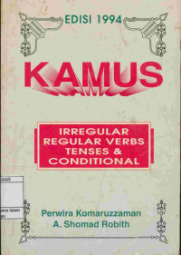 Image of Kamus ireguler reguler verbs tenses & conditional