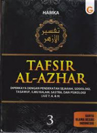 Image of Tafsir Al-Azhar Buku 3 ( Juz 7,8,&9)
